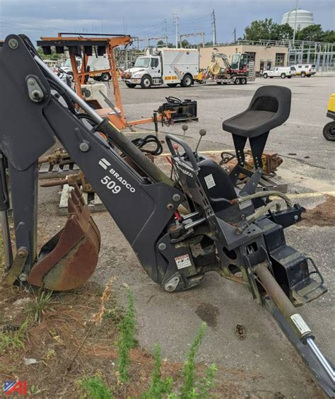 bradco skid steer 509|bradco 509 bucket digging.